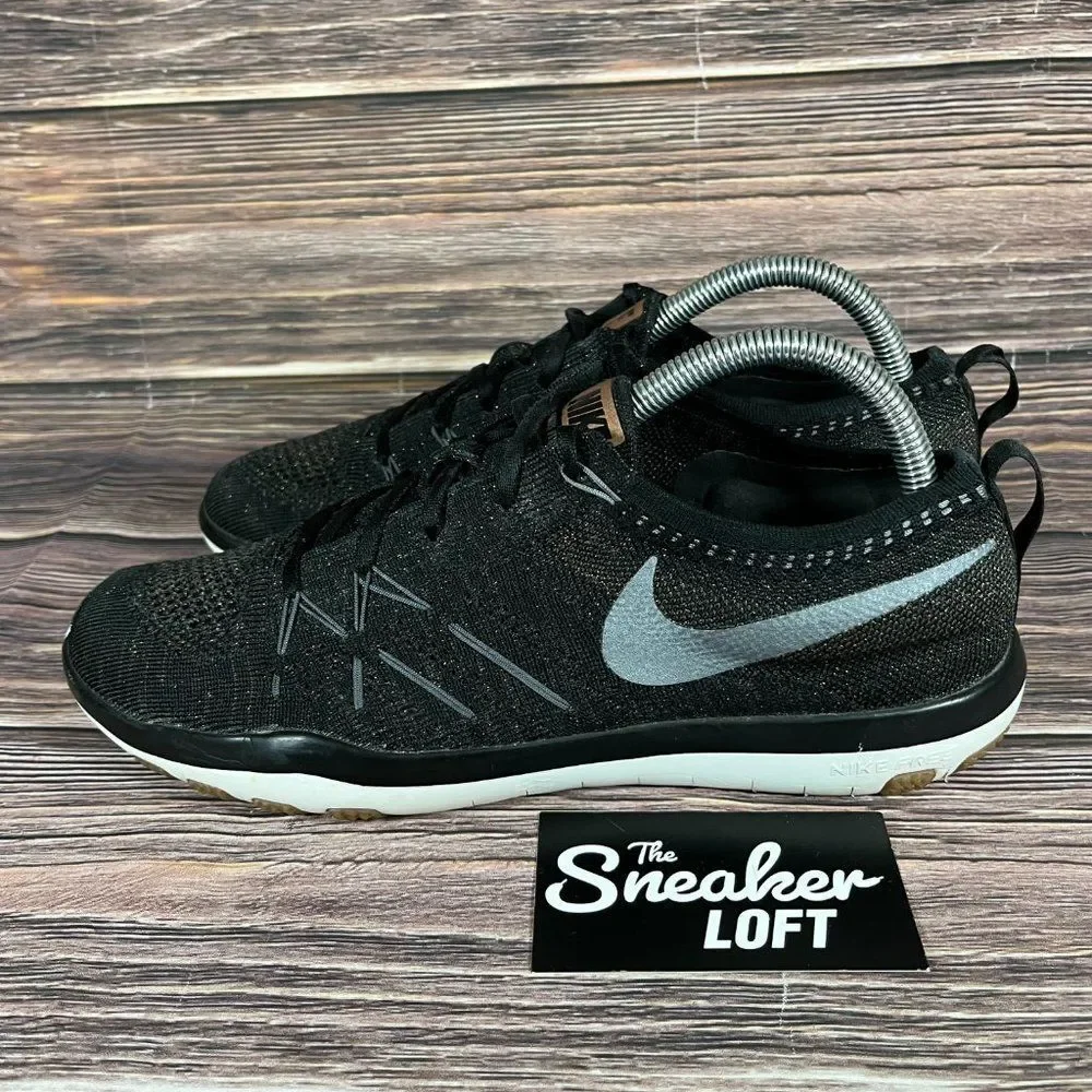 Nike Free TR‎ Focus Flyknit Women's Black Athletic Running Shoes